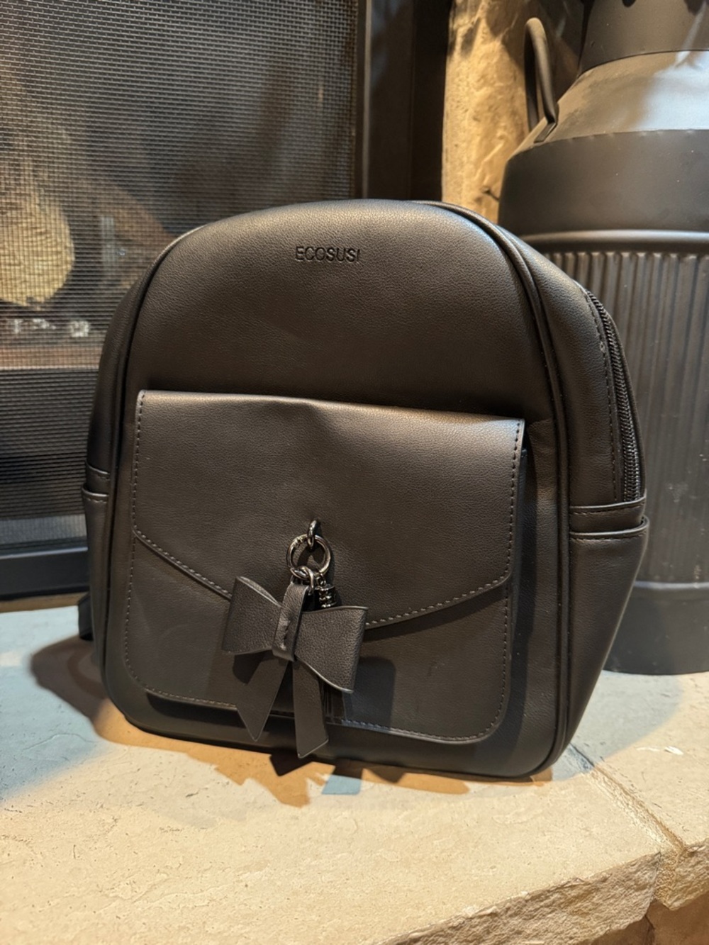 Black Mini Backpack